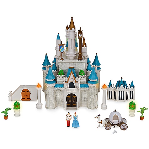 <span id="lblLDesc">Cinderella,
 her Disney Princess friends and their Disney Princes are having a ball,
 and youre invited! With lots of accessories to play with, this 
enchanting Cinderella Castle Play Set -- modeled after Cinderella Castle
 at <span style="font-style:italic;">Walt Disney World</span> Resort -- 
provides hours of royal festivities. The Disney Princess castle opens up
 to reveal two stories to explore, including two secret passages that go
 in and out of the castle. Press the button on top of the penthouse to 
turn on the lights and fireworks and to illuminate silhouette crowd 
scenes. The column torches and flower vases on this Cinderella toy also 
light up.<br><br style="font-weight: bold;"><span style="font-weight: bold;">Why Savvy Auntie Loves It: </span></span><span id="lblGDesc">Her dream castle awaits.....<br><br><a name="" target="" classname="" class="" href="/giftview1.aspx?Id=2088&Name=Disney+Cinderella+Castle+Play+Set">Click Here to Get This Gift!</a><br></span>
