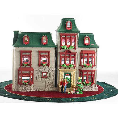 <span id="lblLDesc">The Loving Family Home for the Holidays Dollhouse 
has all the excitement of getting ready for Christmas. Mom, Dad, little 
sister and baby live in a beautifully decorated home complete with six 
rooms of furniture, kitchen, living room.<br><br style="font-weight: bold;"><span style="font-weight: bold;">Why Savvy Auntie Loves It: </span></span><span id="lblGDesc">A classic gift for Christmas....<br><br><a name="" target="" classname="" class="" href="/giftview1.aspx?Id=2082&Name=Fisher-Price+Loving+Family+Home+for+the+Holidays+Dollhouse">Click Here To Get This Gift</a><br><br></span>