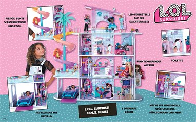 LOL Surprise OMG House of Surprises – New Real Wood Doll House with 85+  Surprises
